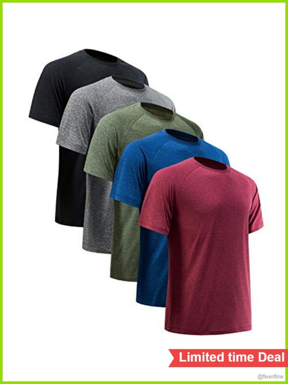 Men's Quick Dry Moisture Wicking Athletic Short Sleeve Tee